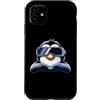 Virtual Penguin Gaming Art Designs Custodia per iPhone 11 Cool Cartoon Penguin VR Gamer Rilassante Design