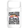 Reading Labrador Dog Lover Custodia per iPhone 17 Pro Max Book Lover LabradorMom solo un altro capitolo con il mio cane