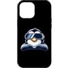 Virtual Penguin Gaming Art Designs Custodia per iPhone 12 Pro Max Cool Cartoon Penguin VR Gamer Rilassante Design