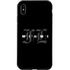 LEVART Travel City Minimal Florida Ameri Custodia per iPhone XS Max Miami FL Florida vintage