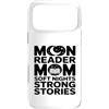 Night Reading Book Mom Moon Reader Custodia per iPhone 17 Pro Max Moon Reader Book Mom Soft Nights Strong Stories