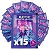 Figurine KPop Demon Hunters, 15 Pacchetti, 75 Stickers Ufficiali