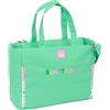 Safta BENETTON MINT - Borsa per laptop da 14,1, con tasca, zaino, ideale per bambini di diverse età, comoda e versatile, qualità e resistenza, 54 x 17 x 31 cm, Verde Menta Torta, M, Casual