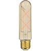 XANLITE Lampadina LED E27 Vintage T125 Tubo Attacco E27 - Lampadina Vintage E27 LED Vetro Ambrato Angolo di Illuminazione 320° - Lampadina filamento E27 4W equivalente 30W 323 Lm - Luce bianca calda -