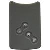Happyit Custodia per telecomando auto a 4 pulsanti, in silicone, per Renault Clio, Scenic, Megane, Duster, Sandero, Captur, Twingo, Koleos Gray