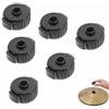 PXRLMYF 6 pezzi di dadi per piatti a sgancio rapido 8 m m Dado Piatto Mate in Plastica Nera Dado di Blocco del Piatto per Percussion Drum Kit Sostituzioni di Parti di Batteria Jazz