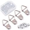 Swpeet 110 pz triangolo anello immagine Shape nail non-traccia grucce appendiabiti a foro singolo con viti per la decorazione domestica foto creative con scatola trasparente