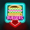 Fespcj Amburgo Segno al Neon USB Alimentatore LED Luce Commerciale Decorazione Della Parete Adatto per Decorare Regali in Ristoranti Fast Food Bar Cucine Domestiche Ristoranti (12,6 * 10,24 Pollici)
