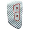 OTMIK Custodia in silicone per chiave auto adatta per VW Golf 8 ID-4 per Skoda Octavia A8 MK8 MK4 per Seat Leon Fr Mk4 Cupra Formentor Key Shell Accessori (grigio)