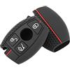 OTMIK Custodia in Silicone per la Copertura della Chiave Dell'auto Adatta a Mercedes Benz Classe A B C E S W204 W205 W212 W213 W176 GLC CLA AMG W177 Accessori per il Guscio Della Chiave