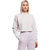 Urban Classics Ladies Oversized Cropped Hoody, Felpa con Cappuccio, Donna, Bianco, XL