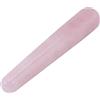 FTVOGUE - Pietra per massaggi al quarzo rosa naturale per massaggi facciali, bastoncino liscio, 110 mm, colore: rosa rosa