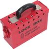Ausla Cassetta di Sicurezza Portatile in Acciaio, 12 Lucchetti, Serratura LOTO, Maniglia Ergonomica