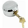 TopHomer Lucchetto per furgone, Lucchetto rotondo senza arco da 73 mm resistente con 2 chiavi, lucchetto nascosto rotondo per porta di magazzino, camion e distributori
