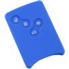OTMIK Custodia in silicone per la copertura della chiave dell'auto adatto per Renault Duster Kaptur Clio Captur Logan Megane 2 3 Laguna Fluence Zoe Koleos Scenic Accessori per chiavi (Blu)