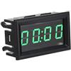 KIMISS Orologi Digitali Elettronici a LED per Autoveicoli ， Orologio Digitale da Cruscotto per Auto DC 4.5-30V per Barche per Camion Auto (opzione Blu Rosso Verde)(verde)