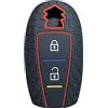 OTMIK Custodia in Silicone per la Copertura della Chiave Dell'auto adatto per Suzuki Sx4 Scross Vitara Swift Baleno 2 Pulsante
