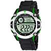 Calypso Orologio Digitale Uomo Gomma Nera - 10 ATM, Data, Cronografo, Doppio Fuso, Luce, Allarme, 12/24 h - K5577/3 Digital for Man
