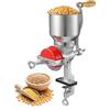 VEVOR Mulino per Cereali Manuale con Tramoggia Grande, Macinino a Mano per Spezie Grano, Noci da Cucina, Montaggio da Tavolo con Morsetto in Ghisa, Mulino Grano Mais con Coperchio Antipolvere