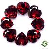 SBI Gems Naturale Granato Rosso Forma Cuore Taglio 6x6 MM Lotto 05 Pezzi 4.63 Cts Loose