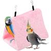 TOPINCN Amaca Peonie Pappagallo Uccelli Nido Caldo Morbida Felpa Amaca penzola Gazebo Gabbia per Uccelli Pappagallo Inverno Caldo Letto Mascotte Giocattolo Borsa Cotone Letto