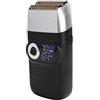 Akozon Regolabarba e Rasoio Elettrico Ricaricabile con LCD | Lamina per testa calva rifinitura baffi e barba con display e batteria ricaricabile