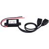 Akozon Convertitore 12v 5v 3a, Modulo convertitore adattatore doppio caricatore USB da 3A DC 12V a DC 5V per ricarica telefono auto moto