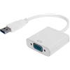 Qiilu Adattatore da USB a VGA Convertitore USB 3.0 Maschio a VGA Femmina a 15 Pin Supporto 1080 a 60 Hz per per 10 Desktop Laptop PC Monitor Proiettore TV Ad Alta Definizione per