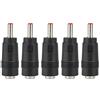 Bewinner 5 pz Mini Alimentatore 3-24V DC, da 5,5 x 2,1 mm Femmina a 3,5 x 1,35 mm Maschio, Convertitore per Router Audio Video Nero