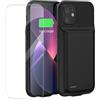 MIGAFEI custodia batteria per iPhone 13/13Pro/14, 13800 mAh, custodia di ricarica, caricatore portatile ricaricabile espandibile
