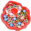 Toyvian Gomme Natalizie Albero di Natale di Babbo Natale Pupazzo di Neve Forma di Fiocco di Neve per Gli Studenti Regali per Bambini 1 Scatola