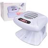 YUYTE Asciuga Unghie Ad Aria Con Sensore Automatico,Per Smalto Normale, Asciuga Unghie Ad Aria Con Temporizzazione Da 300 W Per Mani E Piedi, Asciuga Unghie A Vento Caldo E Freddo