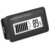 Garsent Contatore della Batteria CC, Tester della Batteria Digitale Tester Monitor percentuale di capacità di Tensione della Batteria digitale Lettore di Batteria CC 12-48V