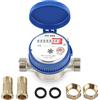 Ausla Contatore Dell'Acqua Fredda, 15 mm 1/2 Pollici, Misuratore di Flusso 1,5m³/h, Per Casa e Giardino