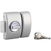 Thirard Serratura a chiavistello Design 5 per porta d'ingresso, cilindro 40mm, acciaio, 3 chiavi, argento - THIRARD