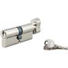 Thirard Cilindro europeo per serratura a pomolo SA 30Bx40mm, anti estrazione, nichel, 3 chiavi - THIRARD