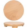 The Food Supply Tavola per Chakla in vero legno di mango - Roti/Chapati Rolling Board - Realizzato a mano con finitura lucida con base antiscivolo - Superficie di rotolamento durevole e facile da pulire