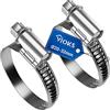 VIOKS Morsetti per tubo della benzina, set di 2 fascette per tubi da 20 - 32 mm, in acciaio inox, morsetti per tubo per lavatrice/tubo, fascette per piscina