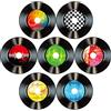 Boao 35 Pezzi 7 Pollici Decorazioni Musicali Rock and Roll Anni '50 Dischi di Carta Ritagli Colorati Cartelli da Parete Feste a Tema Anni '50 Articoli Bomboniere Musicali (Decorazioni Record da Pareti)