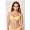 Calzedonia Balconcino Costume Crinkle Waves Giallo