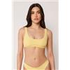 Calzedonia Top Canotta Costume Crinkle Waves Giallo