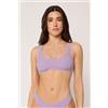 Calzedonia Top Canotta Costume Crinkle Waves Viola