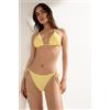 Calzedonia Triangolo Con Imbottitura Estraibile Costume Crinkle Waves Giallo