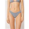 Calzedonia Brasiliana Costume Metallic Glow Grigio