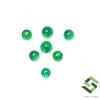 SBI Gems 2.25/2.50 MM Smeraldo Naturale Rotondo Cabochon Lotto 07 Pezzi 0.49 Cts Loose