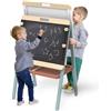 Speedy Monkey Cavalletto da Tavolo 55 x 46 x 88,3 cm (Altezza Massima 102,1 cm) Turchese, Giocattolo in Legno per Bambini, Dettagli curati, Ottima Idea Regalo