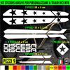 Kit 9 Adesivi telaio bici UNIVERSALI mtb protezione Fat Bike DISCESA 2398