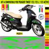 Grafica adesivi decal compatibili con peugeot tweet 125i 125 i active -KIT A-