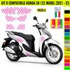 Grafica adesivi decal compatibili con HONDA SH125 SH 125 -KIT D vari colori 2087