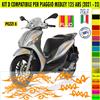 Kit Grafica adesivi decal compat con PIAGGIO MEDLEY 125 ABS carene -kit D-2152